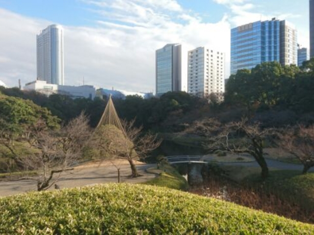 小廬山からの風景_小石川後楽園