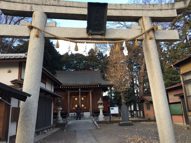 鳥居と境内です。_日枝神社(埼玉県川越市)