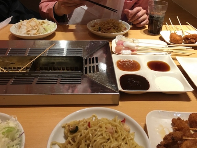 薬味が豊富!_神楽食堂 串家物語 なんばパークス