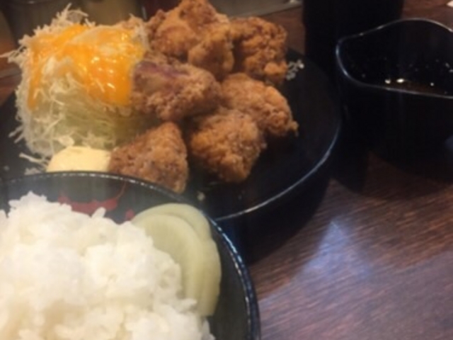 唐揚げ並です。_伝説のすた丼屋 お茶の水店