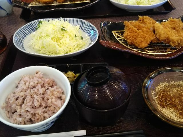 麦飯のランチ_とんかつ 浜勝 広島矢賀店