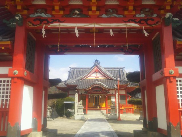 入り口_柳井天満宮(菅原神社)/ソテツ群