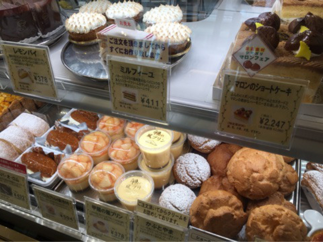 ショーケース_ケーキハウスツマガリ 本店