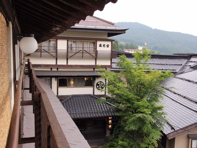 部屋からみた外観_深山荘 高見屋
