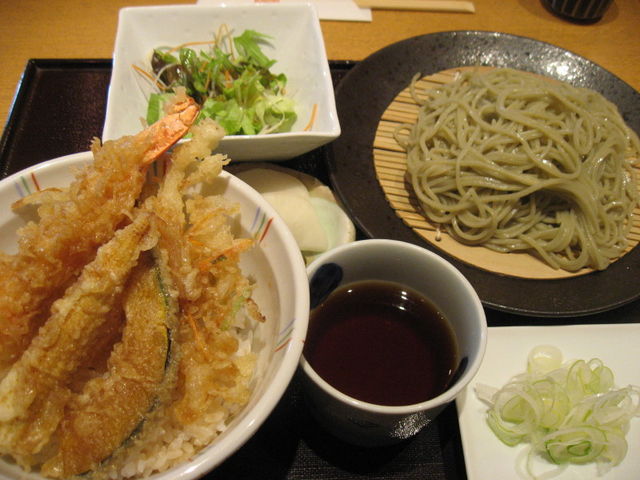 海老天丼セット・1426円_越後長岡 小嶋屋 CoCoLo長岡店
