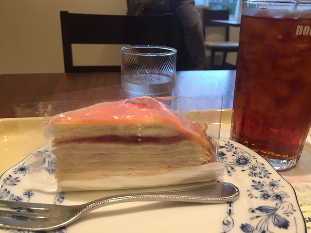 桜のクレープです_ドトールコーヒーショップ松戸東口店