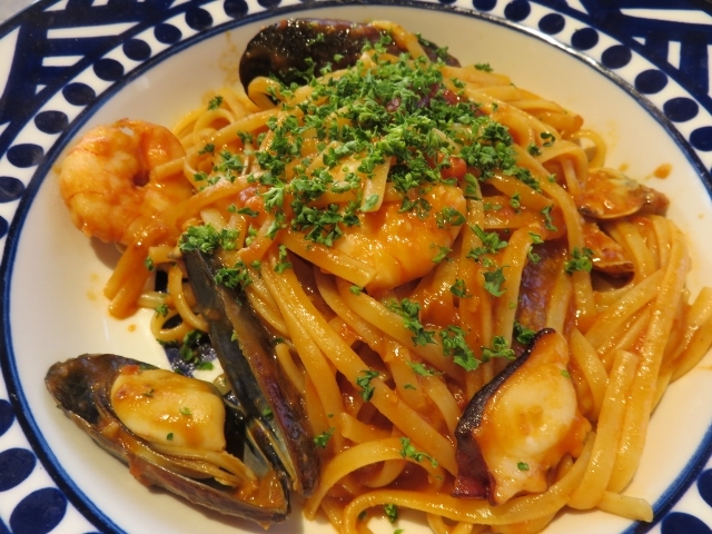 新鮮魚介のペスカトーレ_cafe&restaurant ORANGE BALCONY オレンジバルコニー