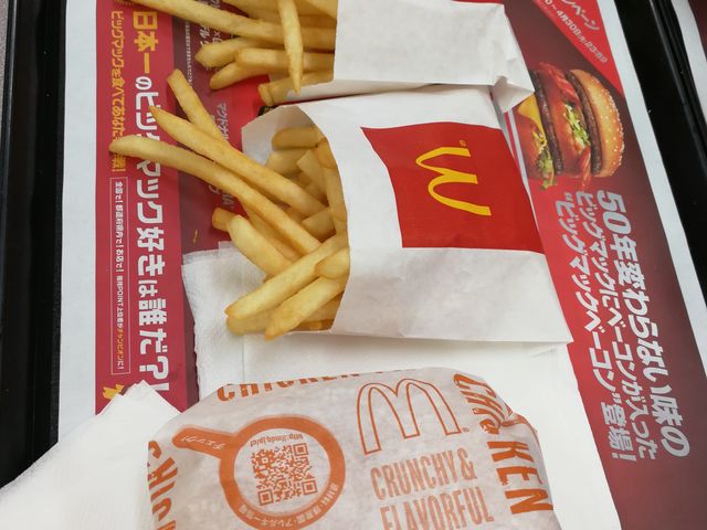 塩抜きポテトを注文_マクドナルド下関東駅店