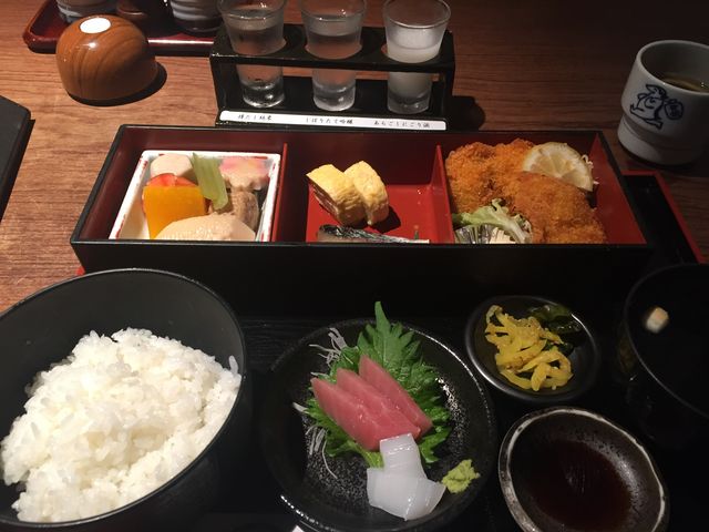 龍馬定食。千円也。そこそこ美味しい。_カッパ天国 黄桜酒場