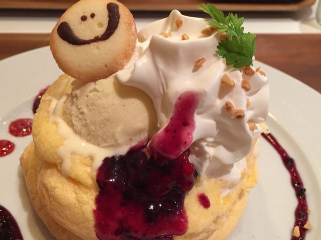 ブルーベリーのパンケーキ_たまご家 兵庫店