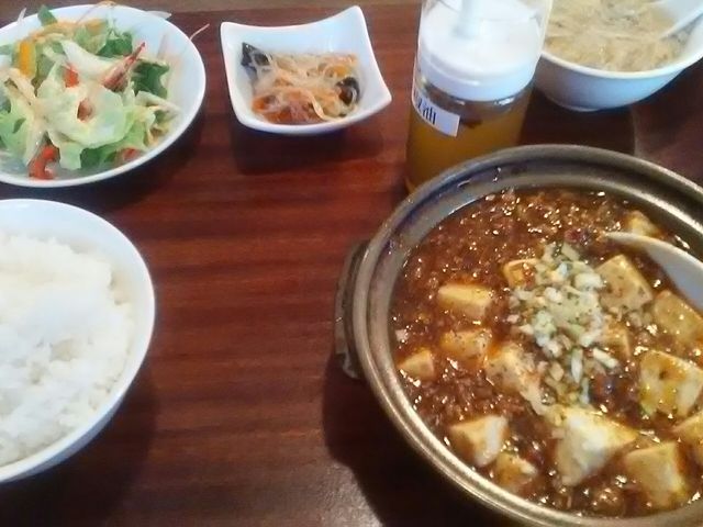 マーボー定食をいただきました_中国料理 眞好味