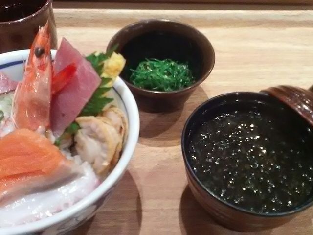 日替わりのお刺身定食 美味しかったです_築地食堂 源ちゃん 両国江戸NOREN店