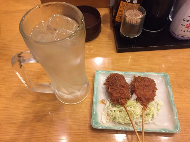 レモンハイと串カツ_一軒め酒場 JR宇都宮駅東口店