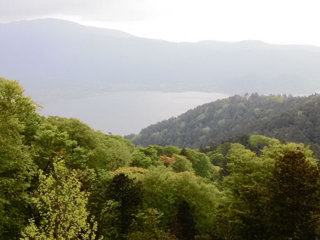 途中の恐山展望台からの眺め_釜臥山