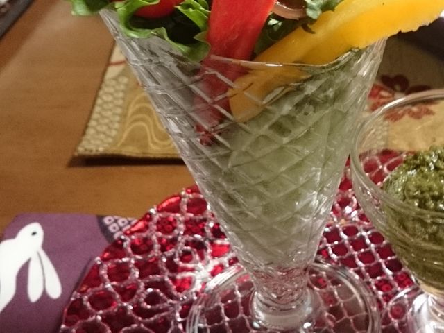 野菜のパフェ_民家カフェ うさぎや