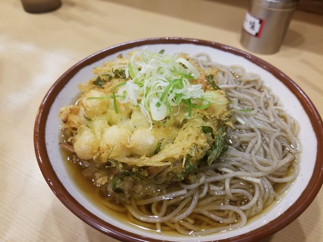 小柱のかき揚げそば_そばの神田 東一屋駅前店