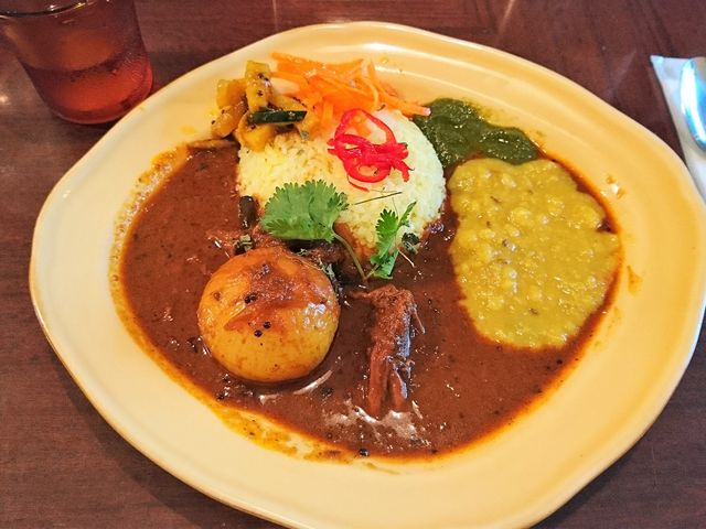 丸ごと玉ねぎと平茸のカレー_回