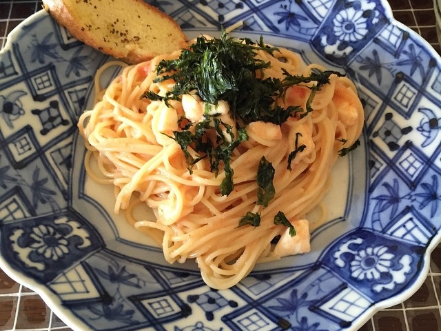 明太子パスタ_カフェ・あぷりこっと