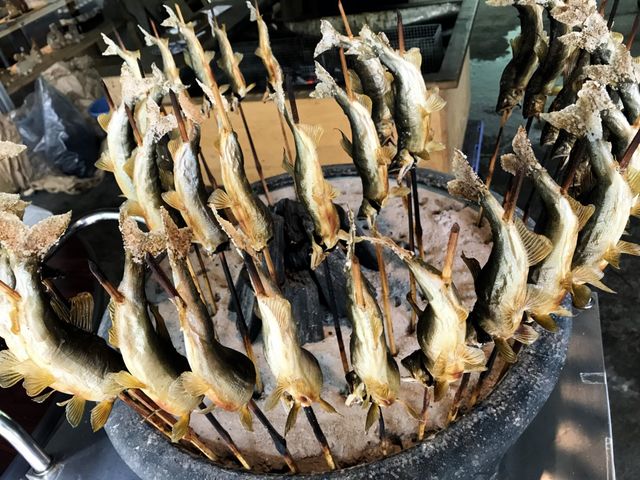 鮎の塩焼き_上野村ふれあい館