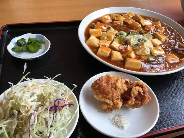 マーボー定食です。_福龍亭