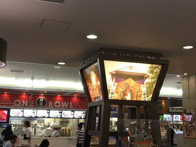 古賀SA上りフードコート内にあります。_古賀サービスエリア(上り線)那の福屋台