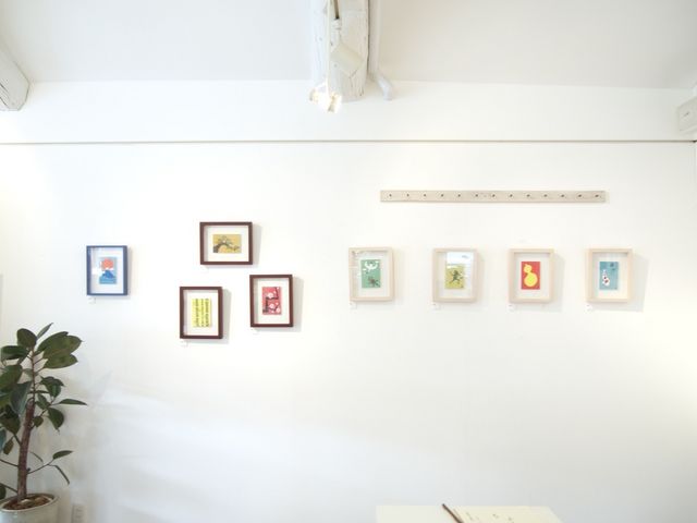 イラスト展も開催してました。_Cafe Style Resort 嵯峨野湯
