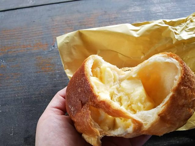 このクリームはたまりません(*´ω`*)そしてパンも美味しい。_そらいろのたね