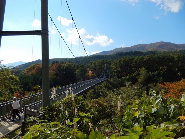 スリル満点の吊り橋_やまびこ吊り橋
