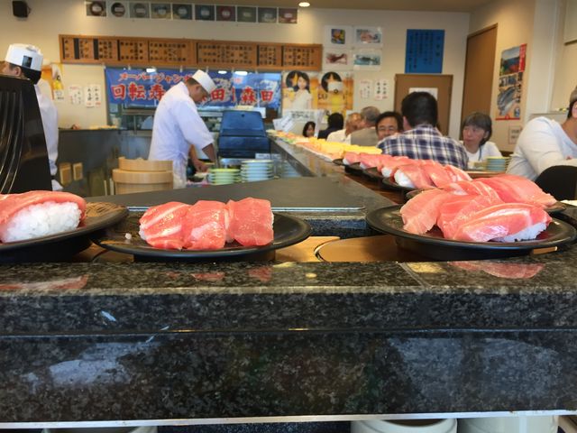 シャリが少ないから、いろんな種類が楽しめます(^^)_回転寿司森田 那珂湊1号店