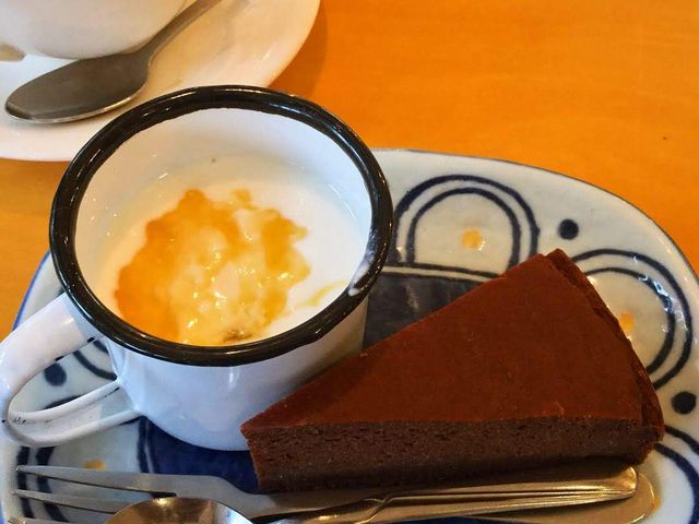 豆乳のガトーショコラに高千穂ヨーグルトとON!食後のスイーツまで存分に楽しめます!
_オーガニックレストランsizen