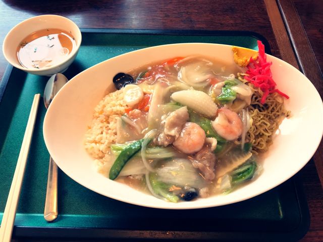 ハーフ&ハーフ(あんかけと炒飯)塩味 _小樽あんかけ処 とろり庵