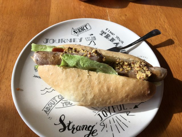 その場で試食したホットドッグ_ポタジェ