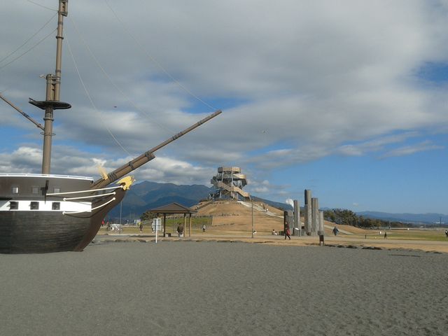 新しい展望所ができていました。_ふじのくに田子の浦みなと公園