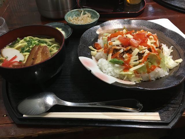 タコライス+沖縄半そば_仲宮里