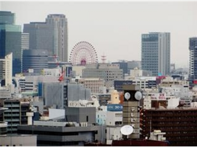 天守閣展望所からの風景_大阪城
