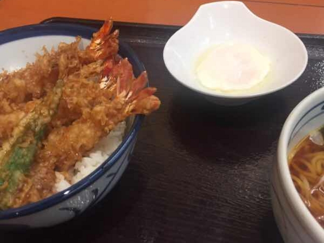 エビ天丼です。_てんや荻窪店