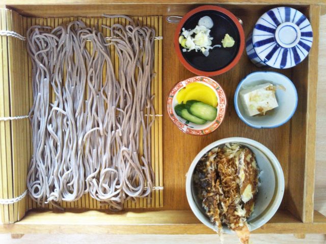 ミニ天丼そばセット_桃里亭