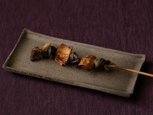 鰻ヒレとエリンギ焼き_うな菊