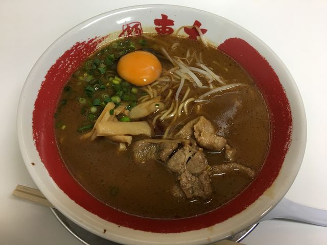 徳島ラーメン。醤油とんこつラーメン小 _ラーメン東大 大道本店