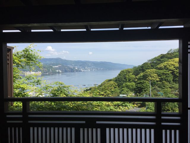 露天風呂から見た風景です。_海のはな