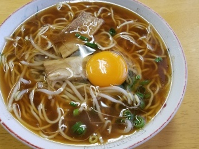 中華そば+生卵_いのたに 鳴門店