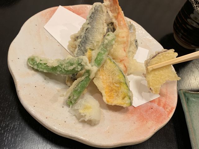 唯一撮れた、揚げたての天ぷら_漁師の里 柏の葉キャンパス