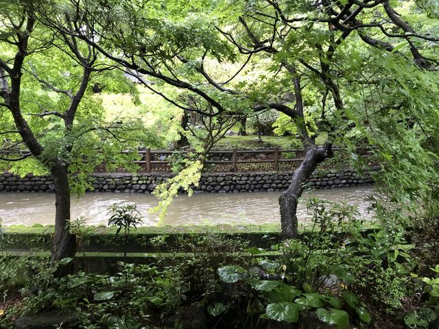 窓から見える景色_吉井町の白壁通り