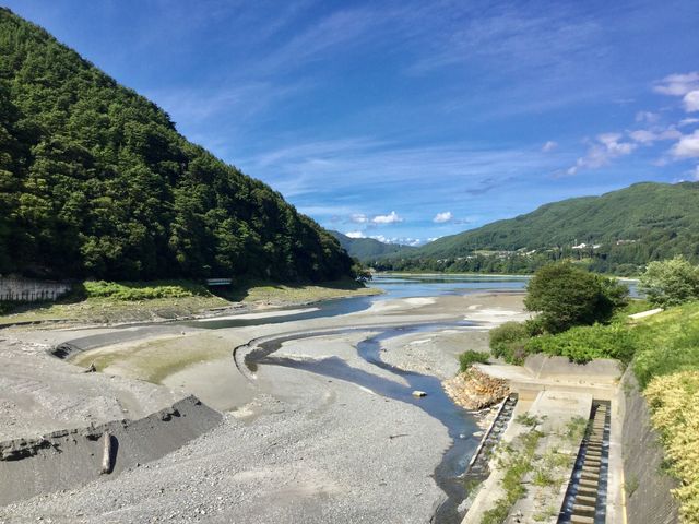 美和湖駐車場からです!_美和湖