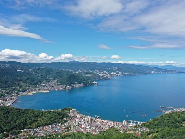 上空で撮影した景色です_ドローンリゾート南熱海