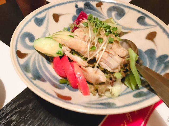 蒸し鶏サラダ
_ひろ田
