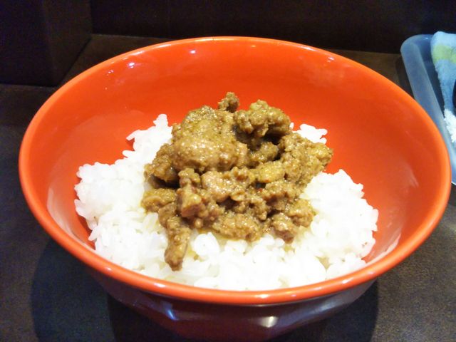 超粗挽き肉がゴロゴロ!_ラーメン 輝