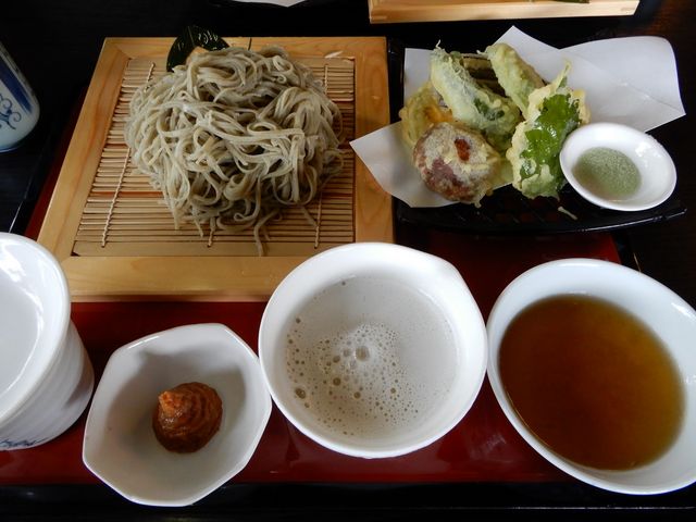 おしぼり野菜天そば_手打ちそば美田村