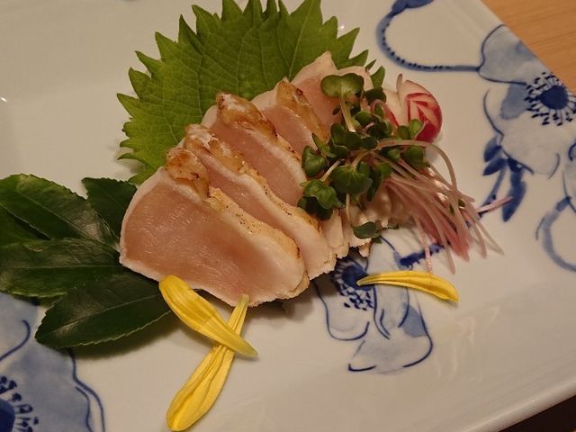 鶏のたたき_地鶏専門個室 徳山 天王寺アポロビル店