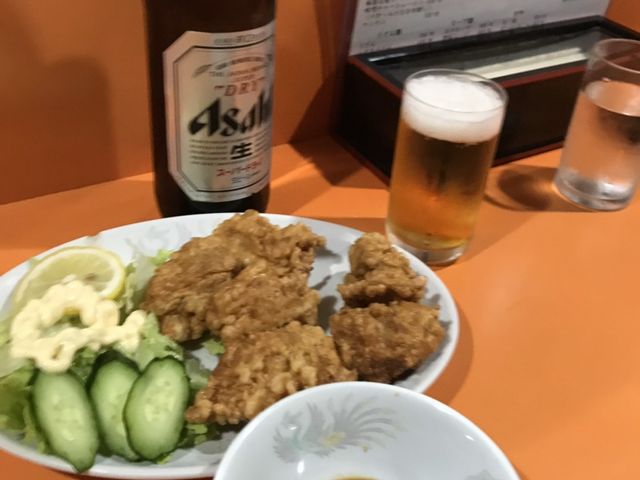 特製のタレをつけて食べる絶品の唐揚げです!_一龍